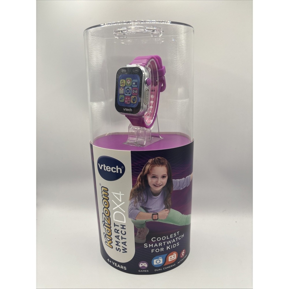 VTech KidiZoom Smartwatch DX4 - Purple NEW Watch Is Detached From Container